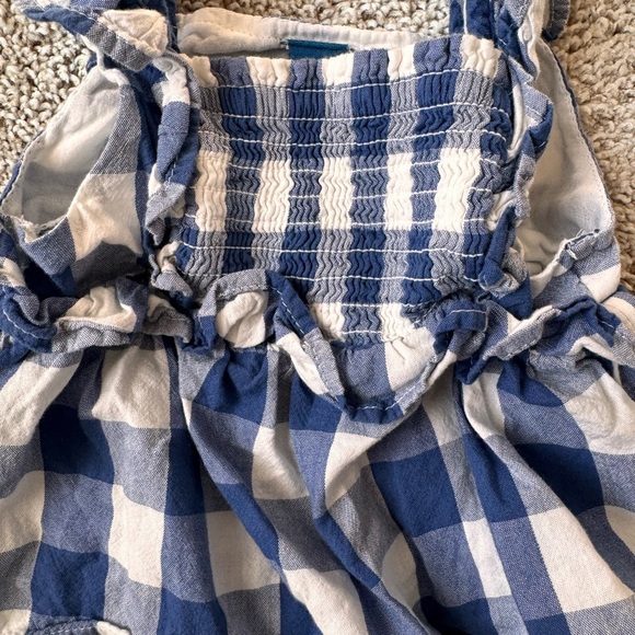 Old Navy baby girl Ruffle-Trim Gingham Top and Bloomer Shorts size 3-6 months - Picture 6 of 8